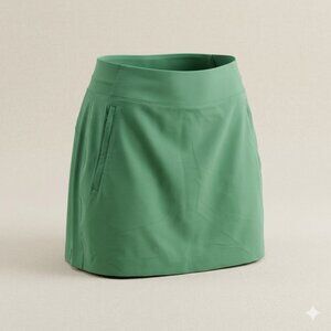 Athleta Soho Skort Size 18 Green Mesh Sides Pockets